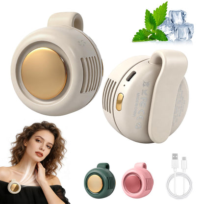 Portable Bladeless Clip-On Fan |360° Cooling • Hands-Free Comfort • Ultra Portable