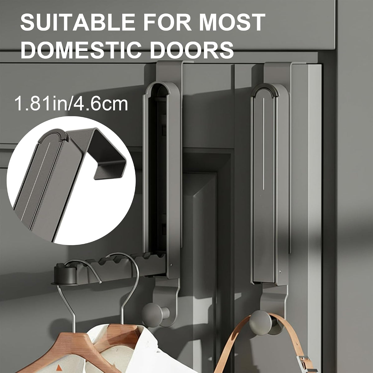 Foldable Over-Door Drying Rack — Extra Hanging Space, No Drilling