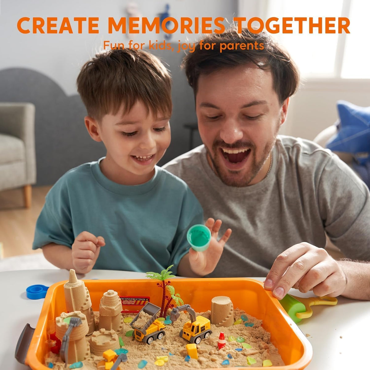 🚜Sandbox with Lid Castle Building kit
