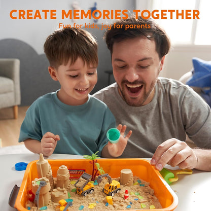 🚜Sandbox with Lid Castle Building kit