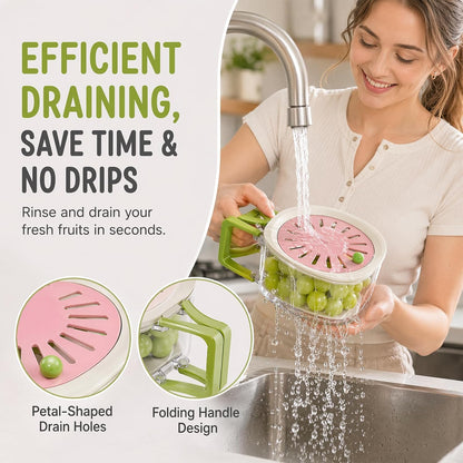 2-in-1 Fruit Vegetable Storage Container