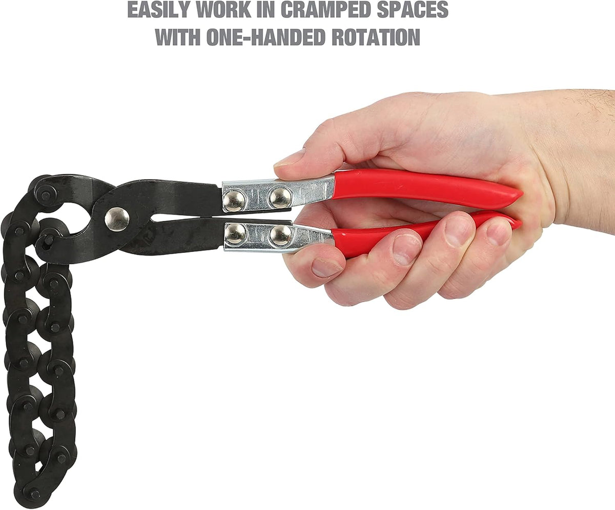 🔧 Chain Exhaust Pipe Cutter – Tight-Space Manual Cutting Tool