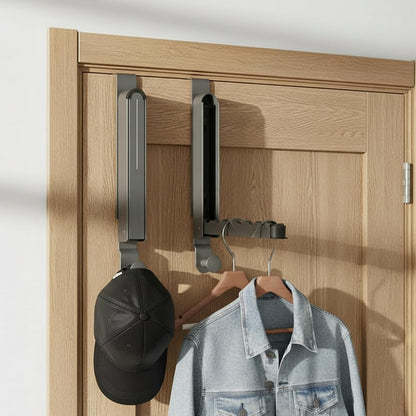 Foldable Over-Door Drying Rack — Extra Hanging Space, No Drilling