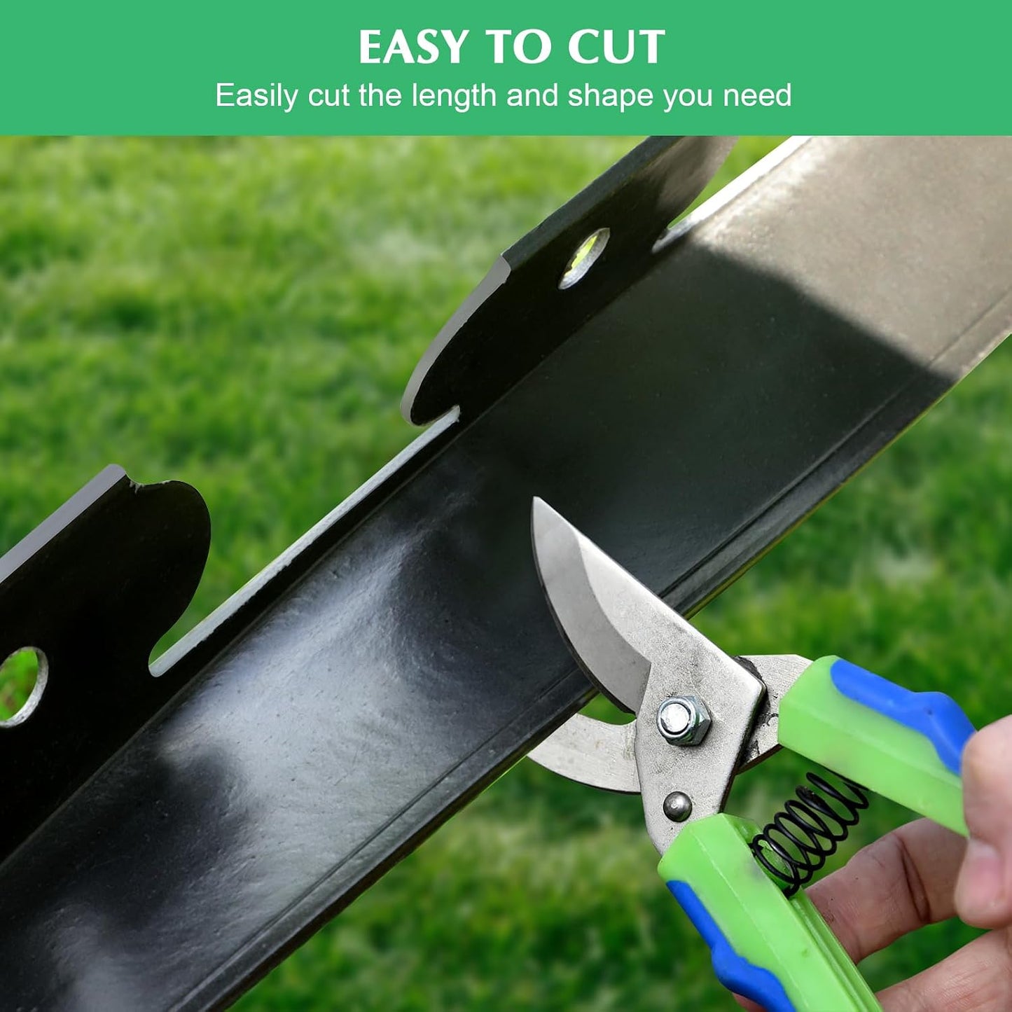 A Must-Have Landscape Edging for Your Garden—2 inches high, 66 feet long, with 100 stakes, no-dig kit