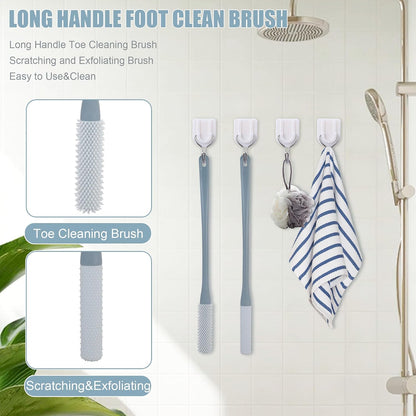 🦶Long‑Handle Silicone Foot Cleaning Brush