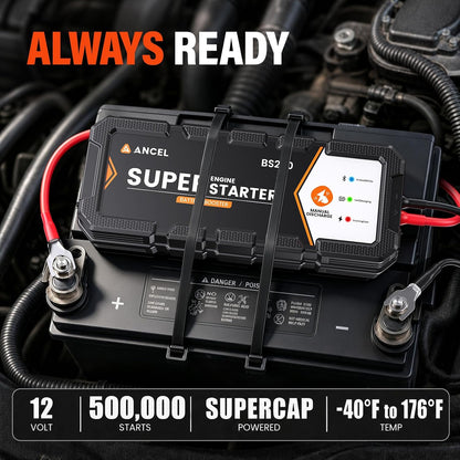 ⚡ ANCEL BS200 Super Starter 2.0 – 700A 12V Supercapacitor Start Assist with Bluetooth Battery Monitoring