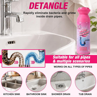 🫧 Foaming Drain Cleaner & Deodorizer – Easy Sink & Drain Care, 2-Pack