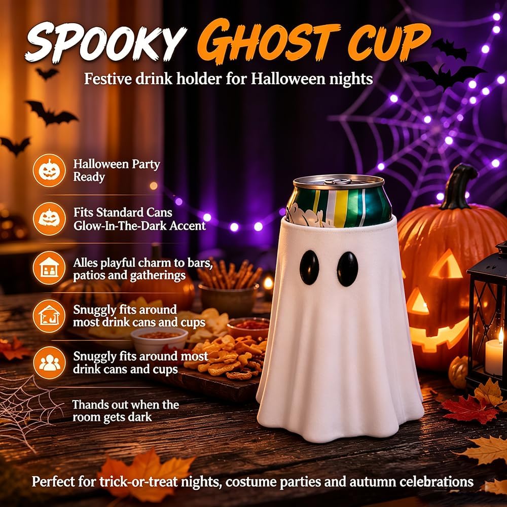 👻Halloween Ghost Witch Hat Tumbler Straw Cup