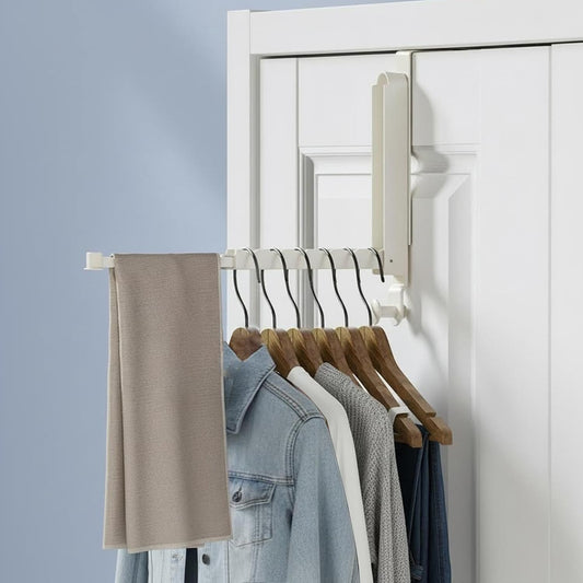 Foldable Over-Door Drying Rack — Extra Hanging Space, No Drilling