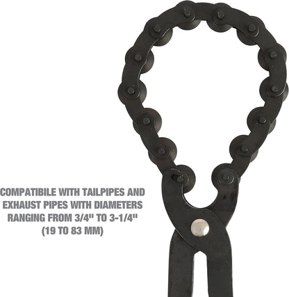 🔧 Chain Exhaust Pipe Cutter – Tight-Space Manual Cutting Tool