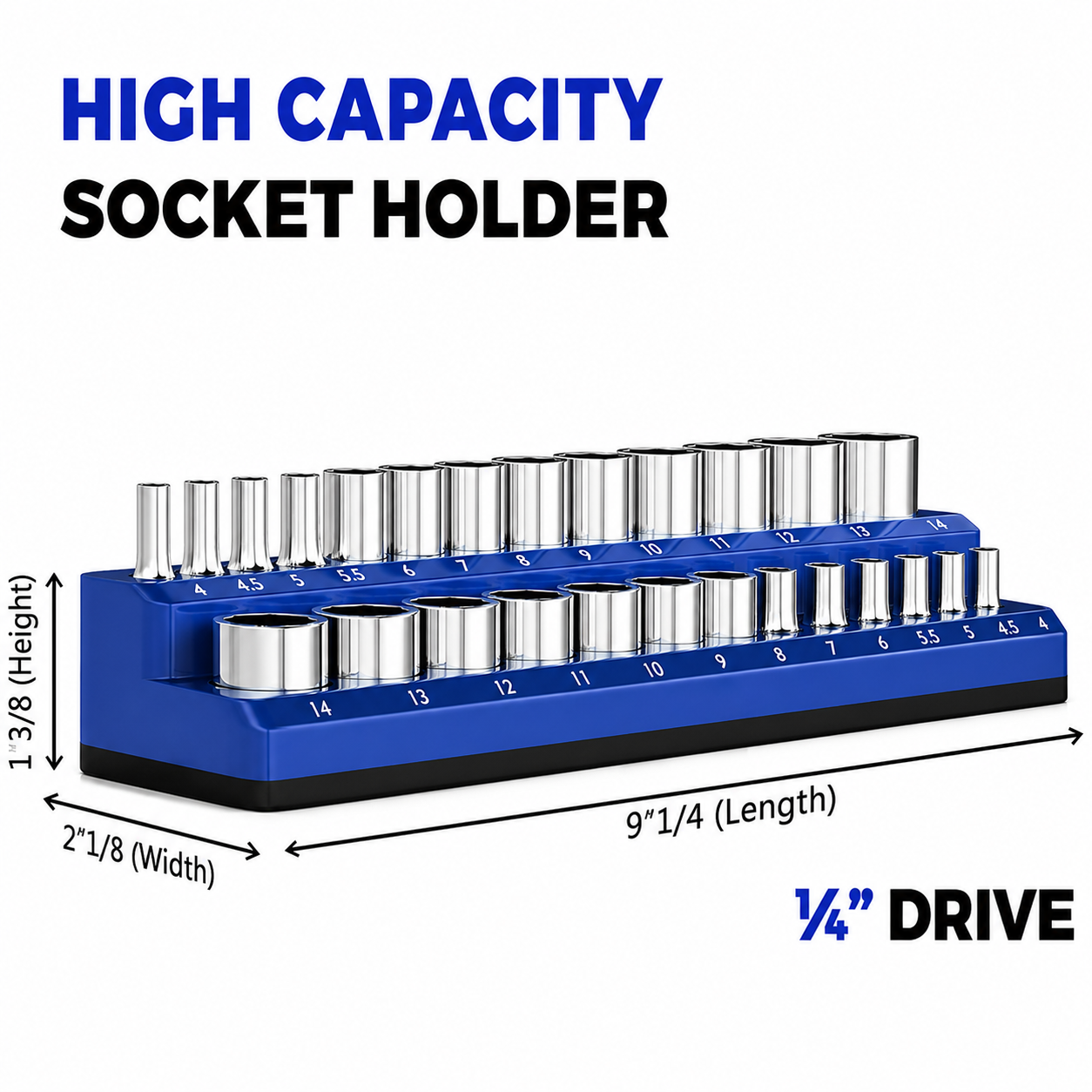 🔧Magnetic Socket Organizer-Find Every Socket Instantly