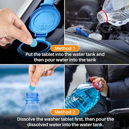100Pcs Car Windshield Washer Fluid concentrate Tablets💧