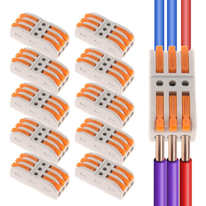🔥2026 Universal Quick Lever Electrical Wire Connectors (24-12 AWG) Assortment - 20 × Connectors