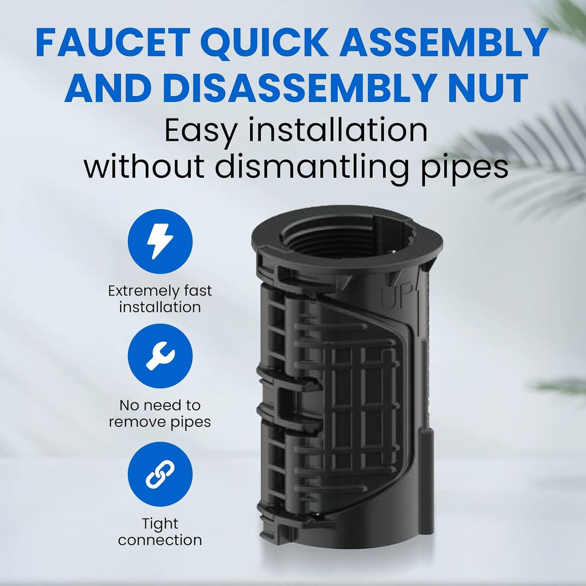🔧 32mm Side-Opening Faucet Locknut – Quick Fix for Loose & Wobbly Faucets