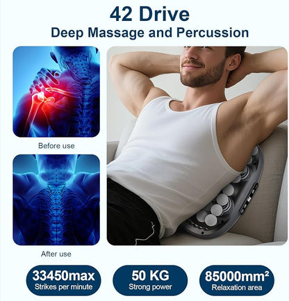 42 Head Massage Gun, Back Massager with 9 Modes & 9 Intensities