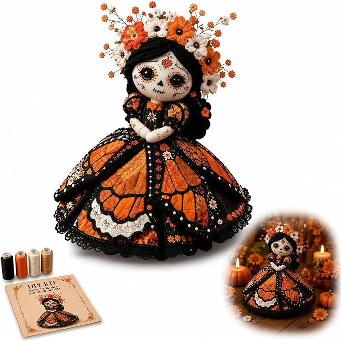 Monarch Butterfly Skirt Doll Kit