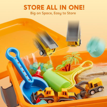 🚜Sandbox with Lid Castle Building kit