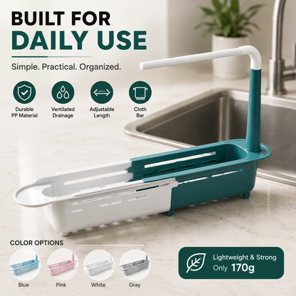🔥Hot Sale🔥Updated Telescopic Sink Storage Rack