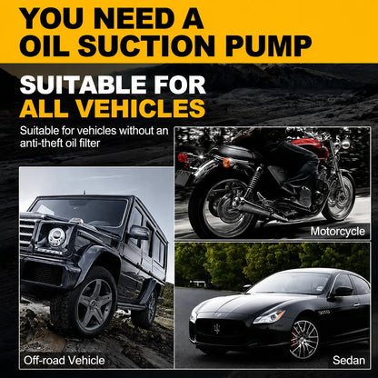 Manual Siphon Pump Kit – Easy Fuel, Water & Oil Transfer