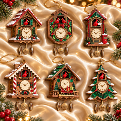 🎄 Limited-Time Christmas Sale | 2026 Red Cardinal Cuckoo Clock Ornaments – Set of 6 Vintage-Inspired Designs for a Nostalgic Holiday Tree & Thoughtful Gifting ❤️