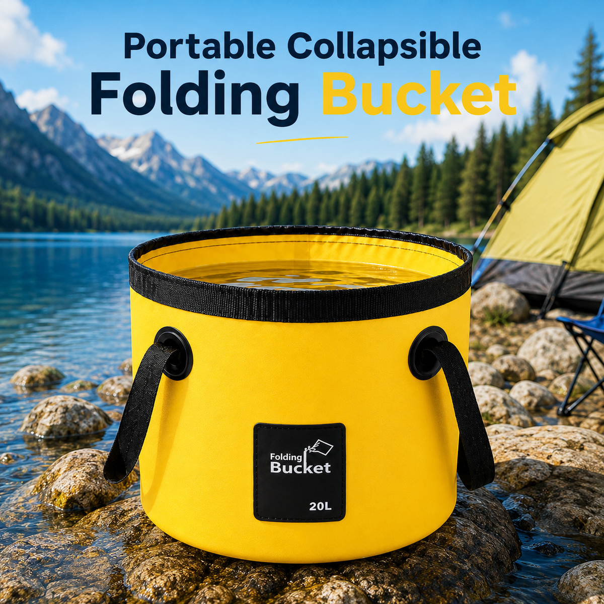 💧 Portable Collapsible Bucket – 12L/20L Foldable Water Bucket