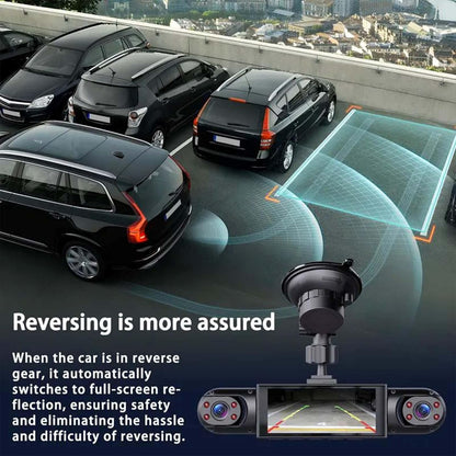🚗 4-Channel Dash Cam – Multi-View Car Camera with Night Vision & G-Sensor