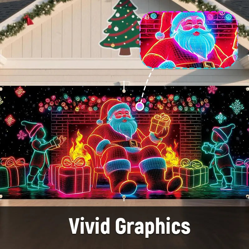 🎄Christmas Sale! Christmas Garage Door Cover Banner