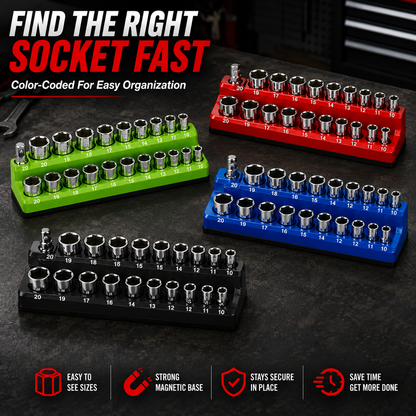 🔧Magnetic Socket Organizer-Find Every Socket Instantly