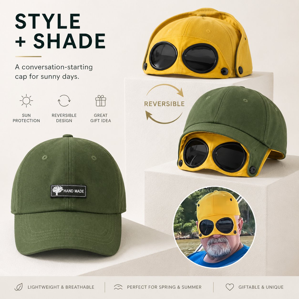 2-in-1 Pilot Baseball Cap feature image 5