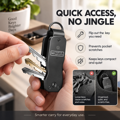 🔑 Smart Key Organizer with Apple Find My – Compact Everyday Key Holder