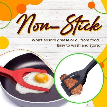 2-in-1 Grip & Flip Tongs – Stop Fighting With Awkward Flips