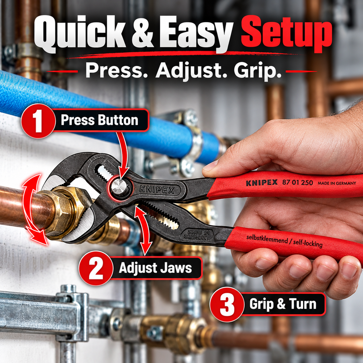 🔧10 in. Cobra® Water Pump Pliers