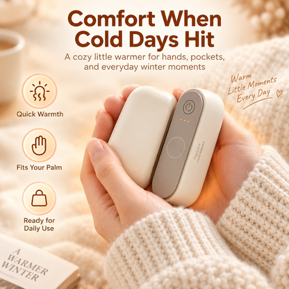 🔥 2-in-1 Magnetic Rechargeable Hand Warmers – Dual Pocket Warmer Set