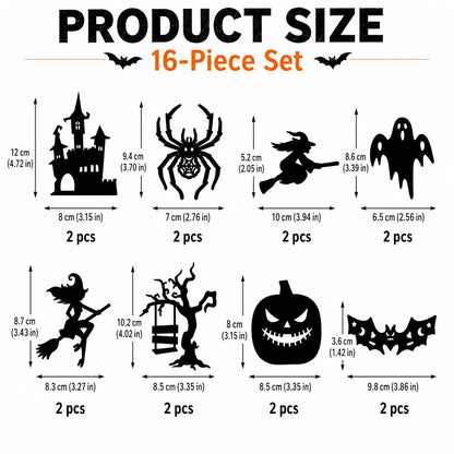🎃Halloween LED Silhouette Wall Light Stickers