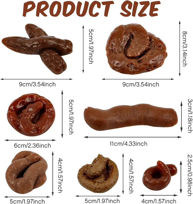 💩Fake Poop Realistic Prank Poop Props