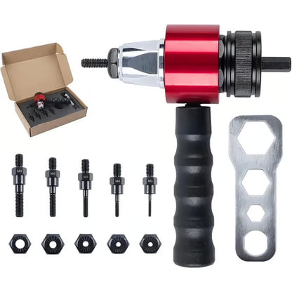 🔥LAST DAY 50% OFF - 🛠️Electric Drill Rivet Nut Gun Adapter Kit (M3-M8)