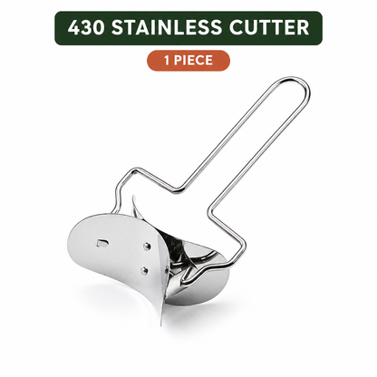 🥟 Steel DumStainless pling Maker & Dough Cutter Set – Roll, Fill, Press & Seal with Ease