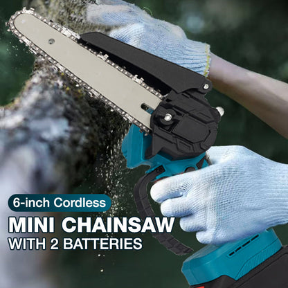 ⚡ 6-Inch Cordless Mini Chainsaw – Cut Faster, Work Easier