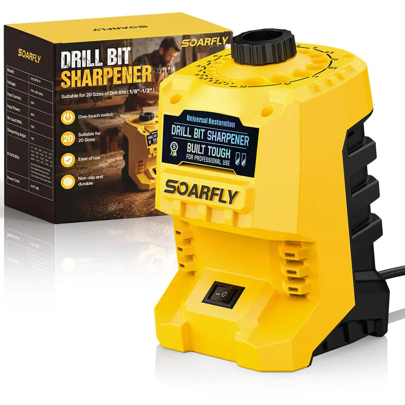 ⚒️Electric Drill Bit Sharpener for 3–13 mm HSS & Carbon-Steel Bits