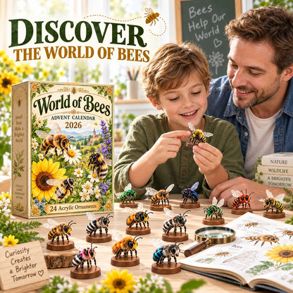 World of Bees 2026 Advent Calendar | 24 Unique Acrylic Ornaments 🐝