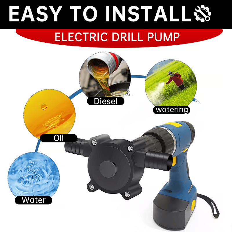💧 Drill-Powered Water Transfer Pump – Turn Your Drill Into a Pump