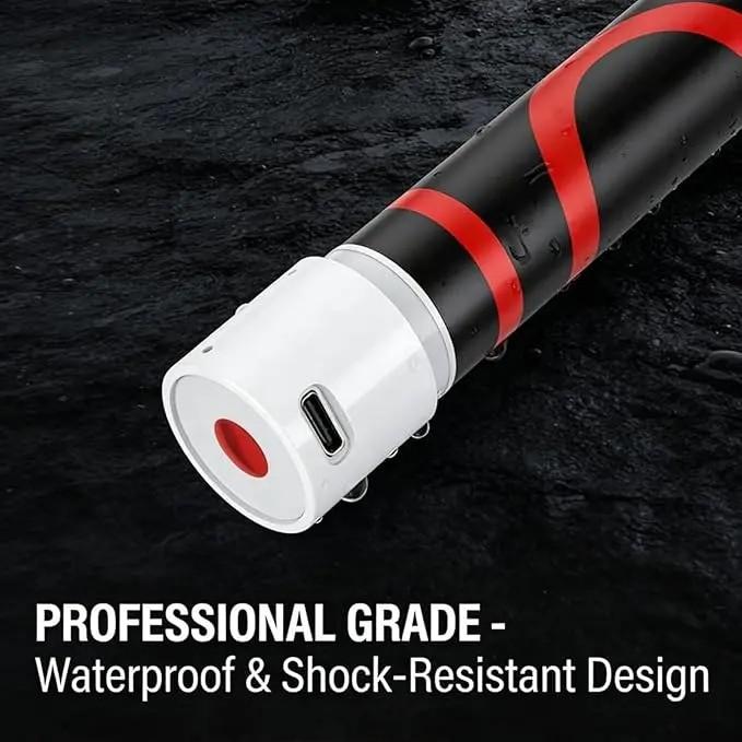 Bendable LED Flashlight Stick – 27' Flexible Rechargeable Waterproof LED Work Light, High Lumen Hands-Free Inspection Light for Car Repair, Under Hood, Garage, Mechanic, DIY, Party, Camping & Emergency Roadside