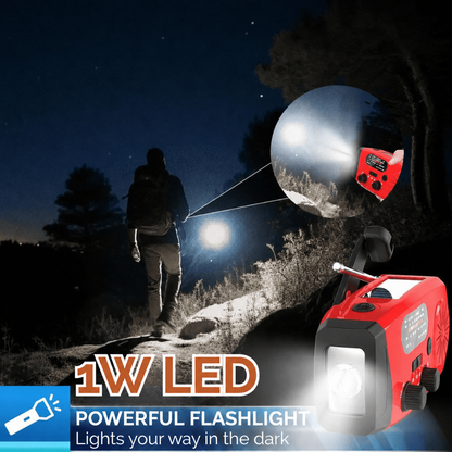 🏕️Portable multifunctional AM radio flashlight