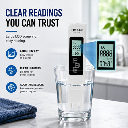 Portable Water Quality Tester – Quick Water Check for Home & Travel