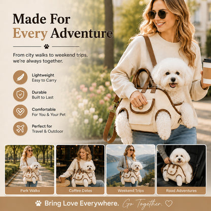 The Ultimate Hands-Free Dog Carrier|Comfortable Support For Every Adventure
