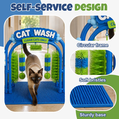 🔥Limited Time 50% OFF | 🐱 Self‑Grooming Cat Wash Station