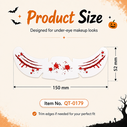 Halloween Under-Eye Face Stickers – Cute Spooky Makeup in Minutes