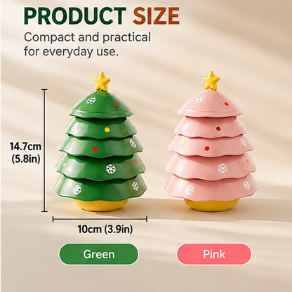 🌲Christmas Tree Stackable Dip Bowl Set – 5 Mini Serving Bowls