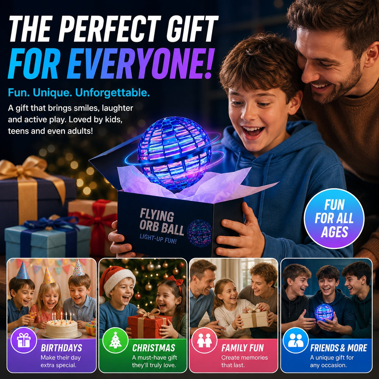 Flying Orb Ball – The Magic LED Boomerang Toy Everyone Loves
