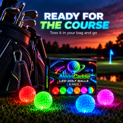 ✨ Impact-Activated LED Golf Balls – Light Up Your Evening Round